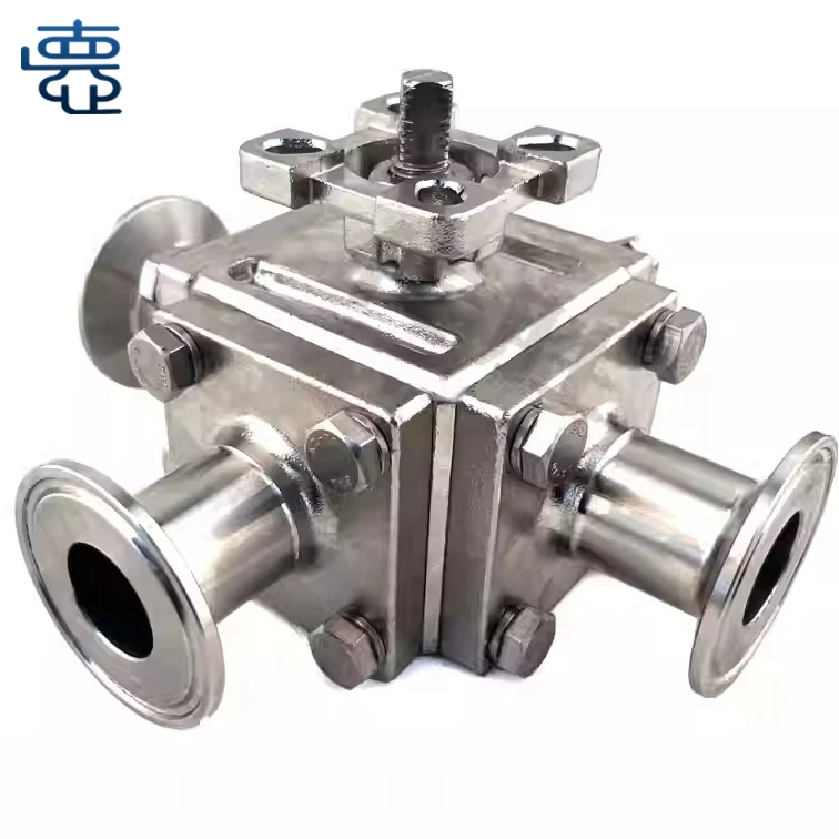 Four-way Clamp Ball Valve