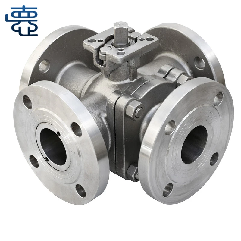 Four-way Flanged Ball Valve